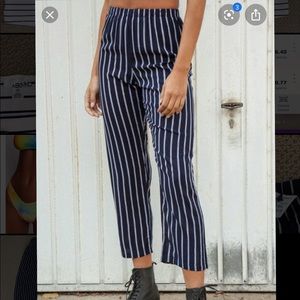 navy striped brandy melville pants❗️